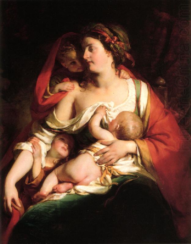 Friedrich von Amerling Mutter und Kinder china oil painting image